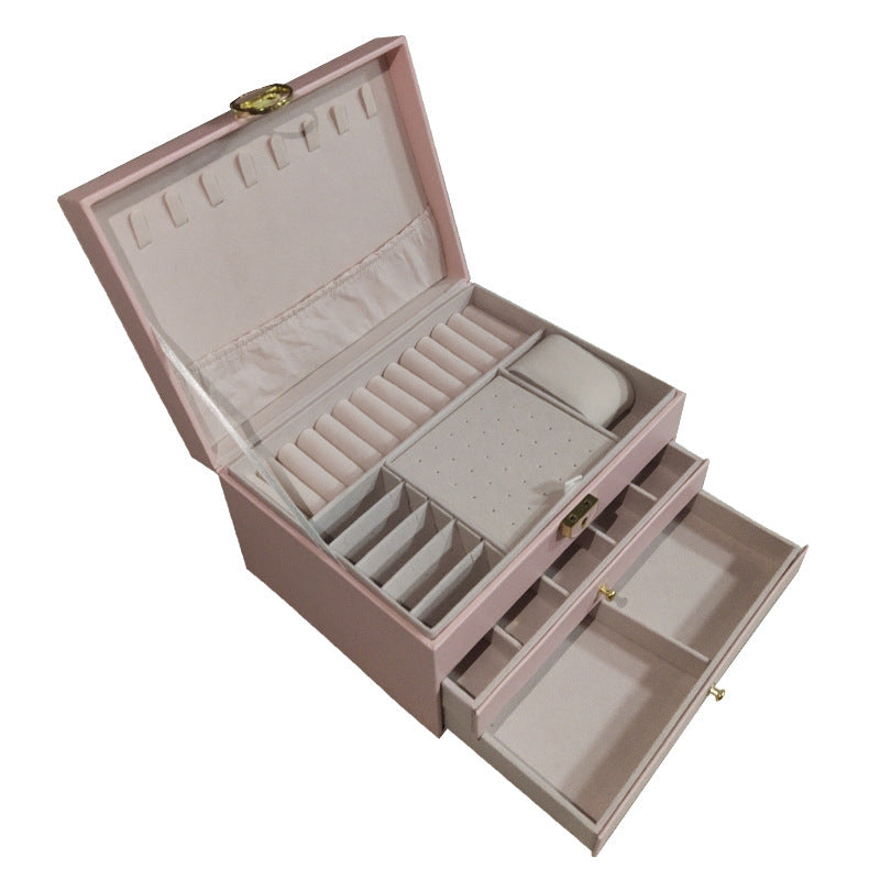 Jewelry Storage Box Portable Large Capacity