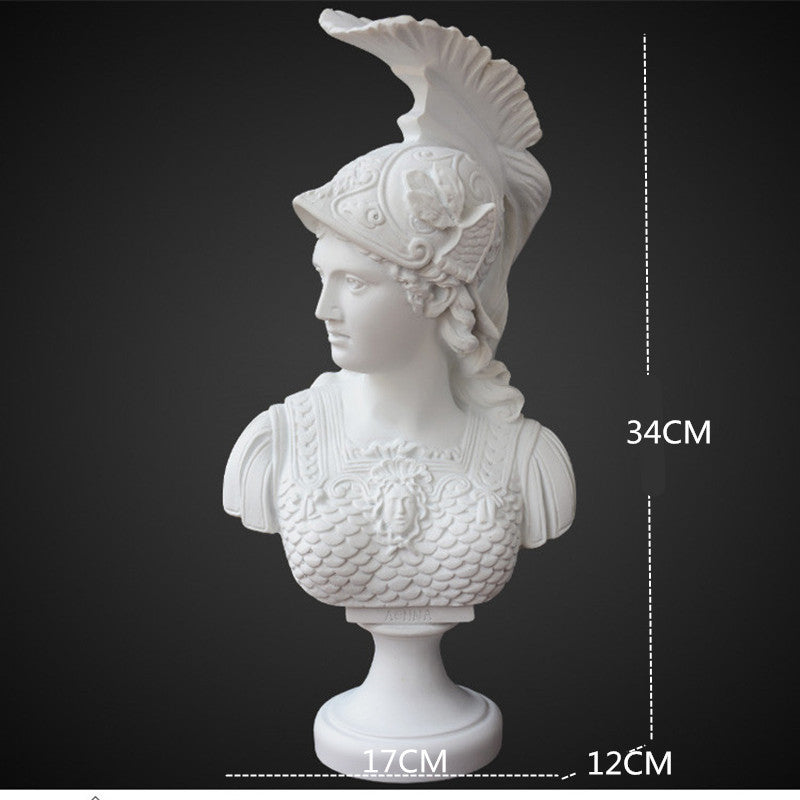 Greek Goddess Athena Sculpture Statue Plaster Resin Angel Ornament