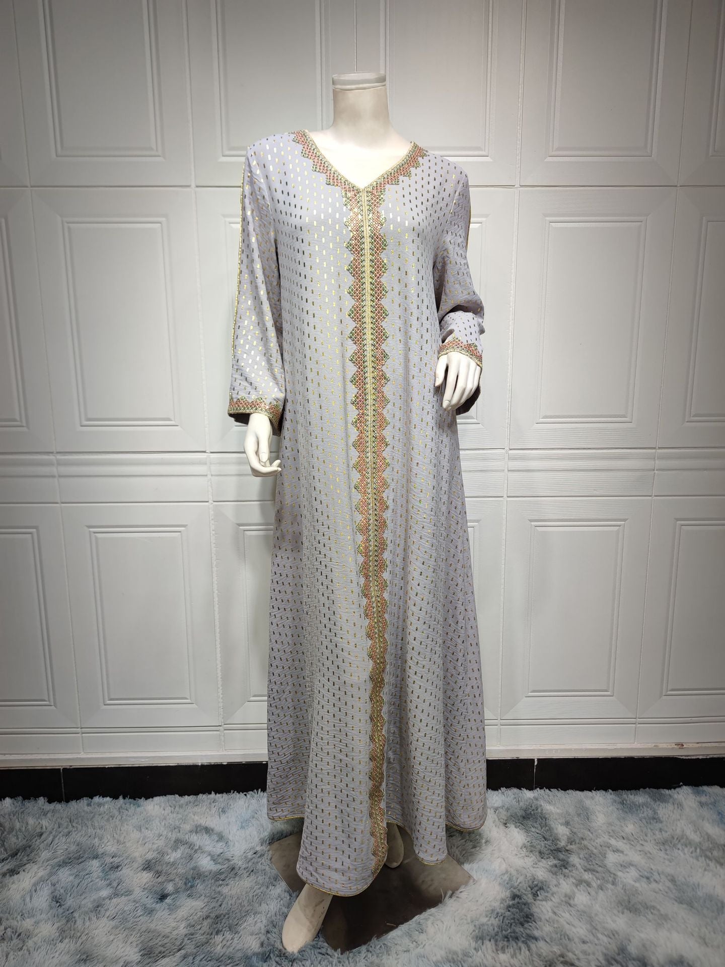 Summer Bronzing Muslim Dubai Gown