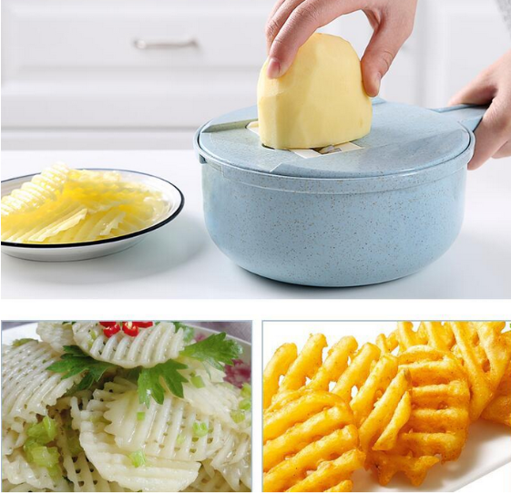 8 In 1 Mandoline Slicer Vegetable With Strainer