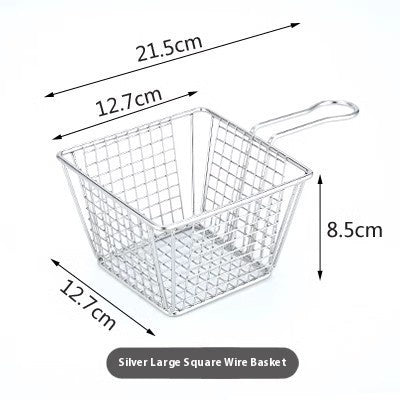 304 Stainless Steel Chips Basket Mini Frying Basket