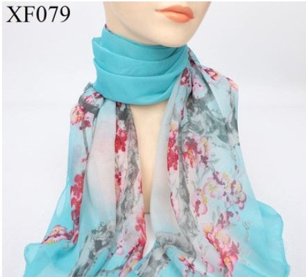 Print Chiffon Scarf Shawl