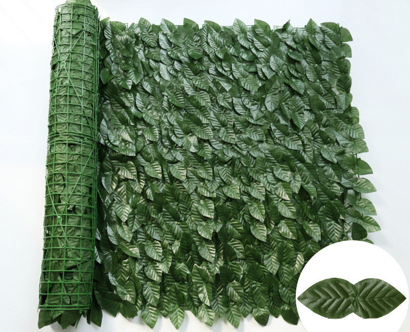 Simulation Fence Green Radish Leaves Balcony Garden Decoration Plant