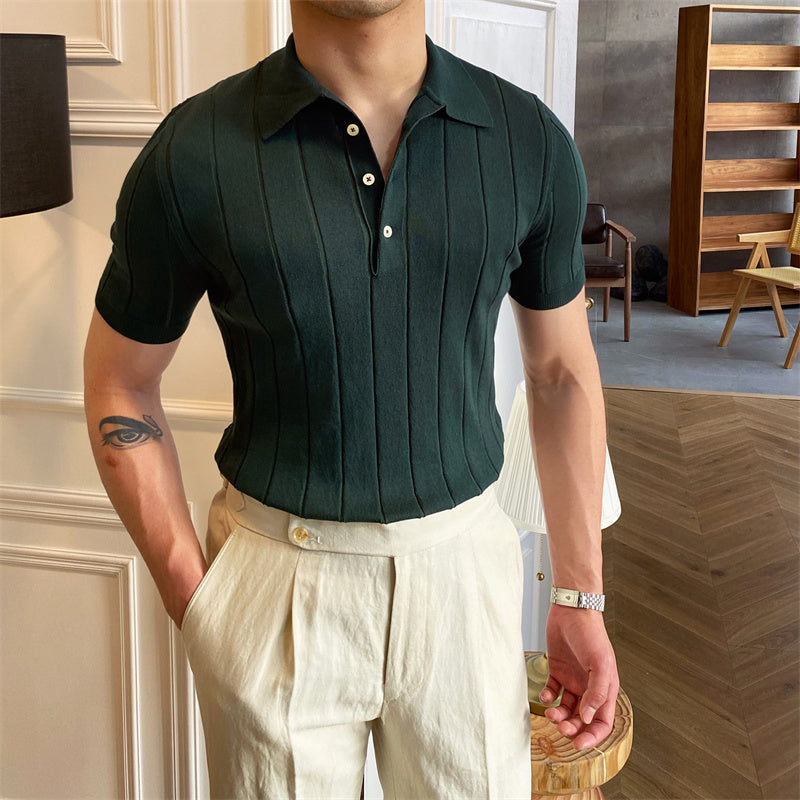 Men's Slim-fit Short-sleeved POLO Shirt Simple And Versatile