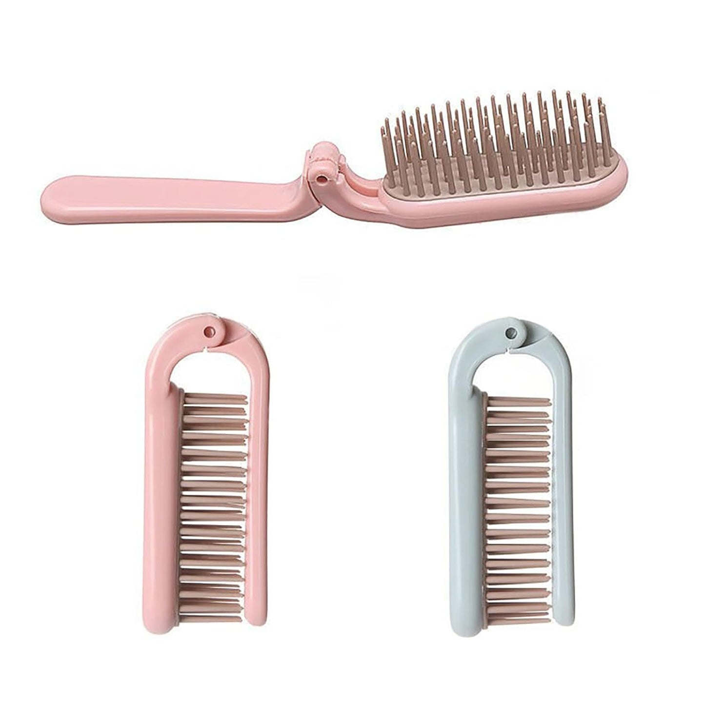 Foldable Brush For Pets, Portable Travel Pets Brush, Soft Toothed Pet Comb Puppy Brush