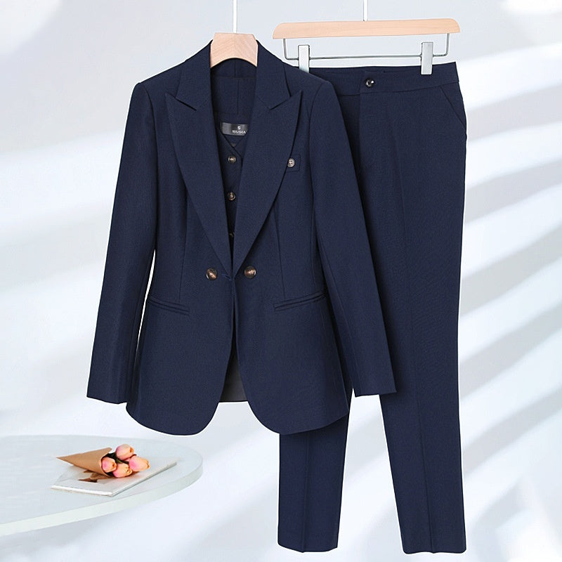 Elegant Outfit Suit Vest Three-piece Suit