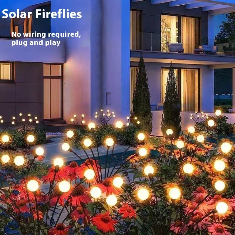 Lámpara de jardín impermeable al aire libre Solar Firefly Villa