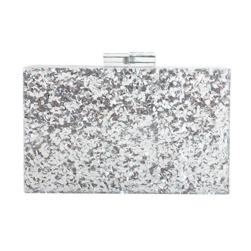 New All-match Acrylic Sequin Party Clutch