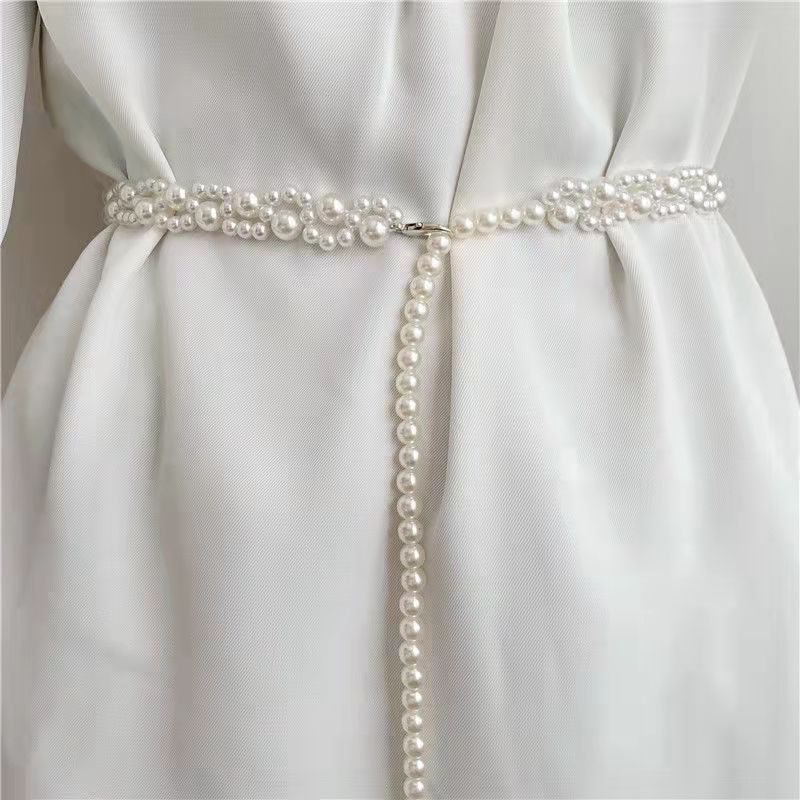 Women's All-match Literary Temperament Pearl Belt