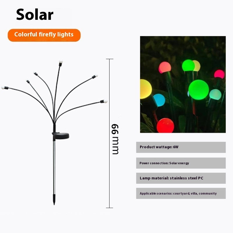 Lámpara de jardín impermeable al aire libre Solar Firefly Villa