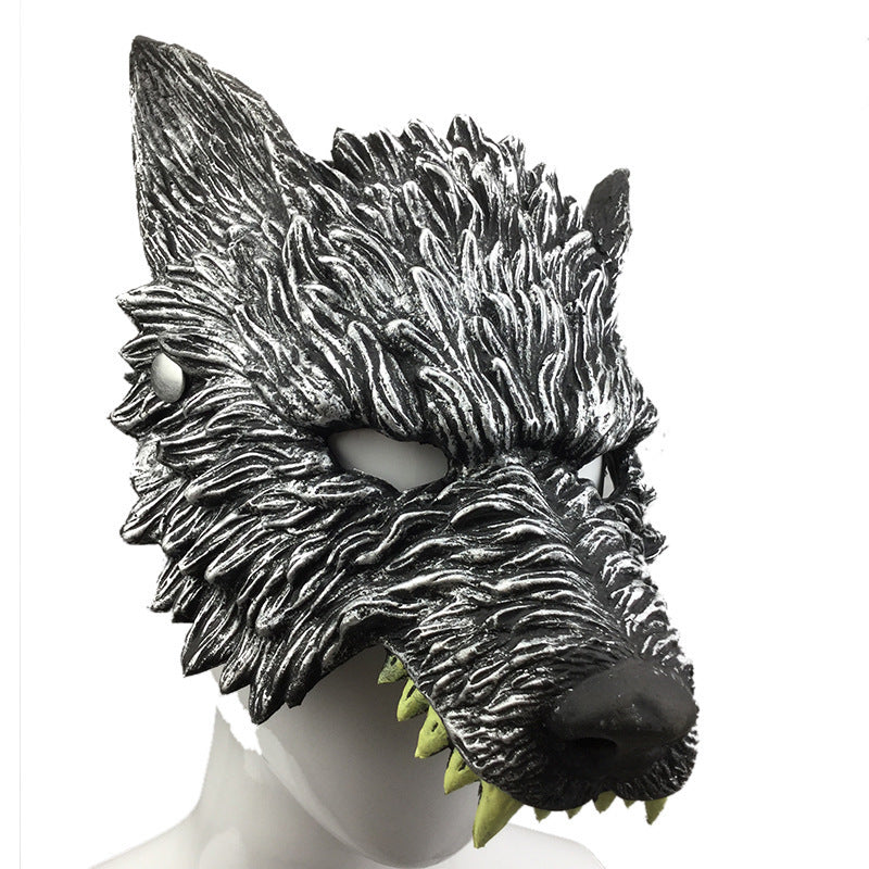 Halloween Performance Bar Masquerade PU Foam Wolf Head Mask