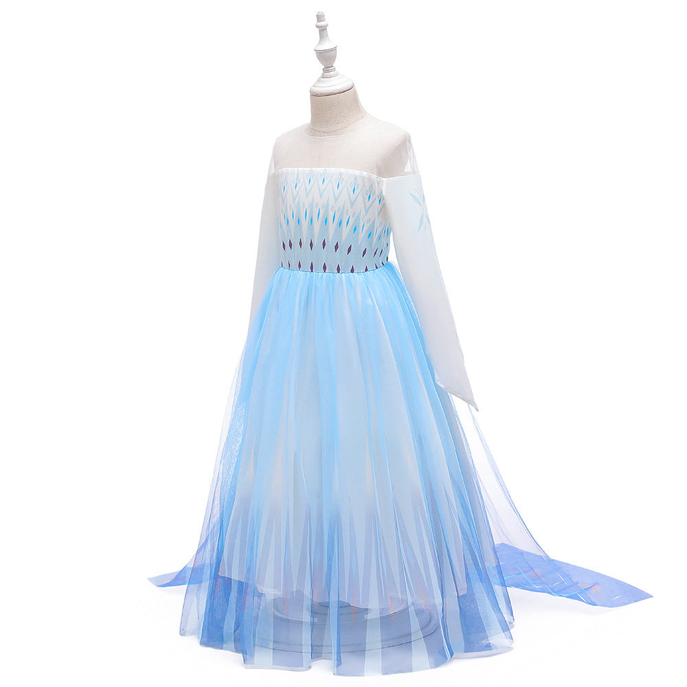 Long Sleeve Elsa Princess Skirt Frozen