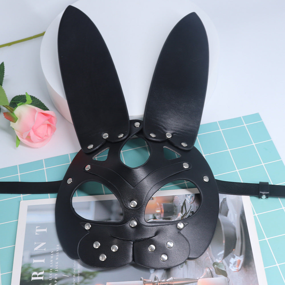 Female Minimalist Creative Home Toy Leather Face Mask