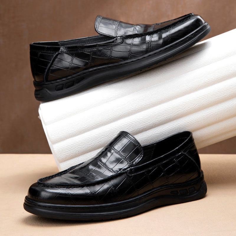 Casual Loafers Fashion Business Soft Bottom Casual Leather Shoes Tide