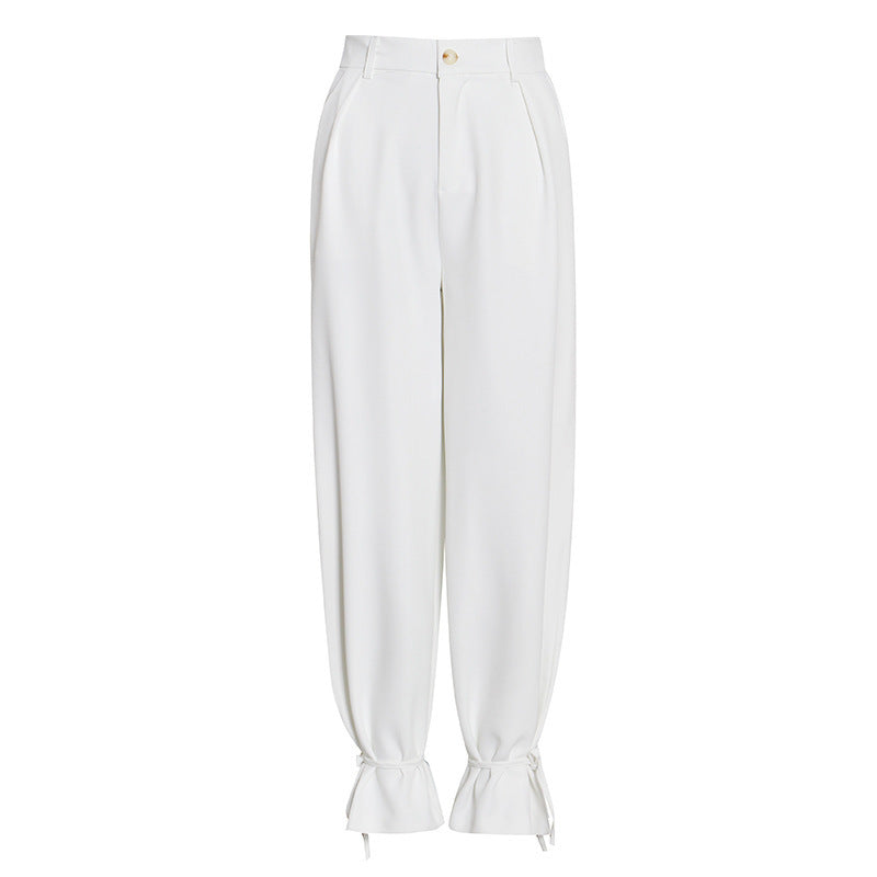 White Suit Suit Wide-leg Pants Two-piece