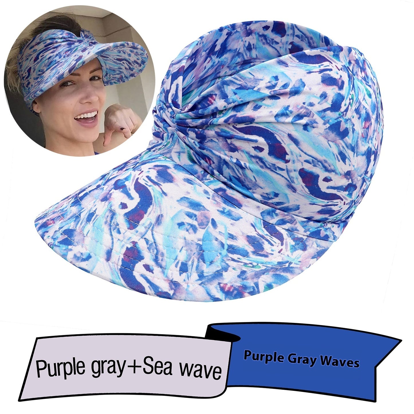 Printed Sun Hat Sun Protection UV Big Brim