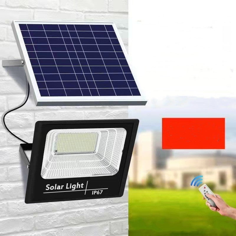 Lámpara solar grande para exteriores, a prueba de lluvia, nueva iluminación LED recargable sin postes para el hogar rural