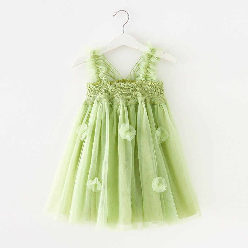 Vestido de princesa con tirantes para niños Pettiskirt