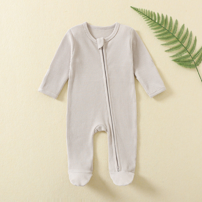 Long Sleeve Zipper Baby Jumpsuit