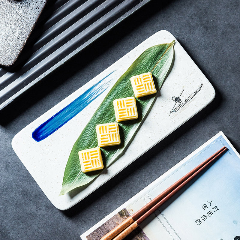 New Rectangular Ceramic Japanese Sushi Platter