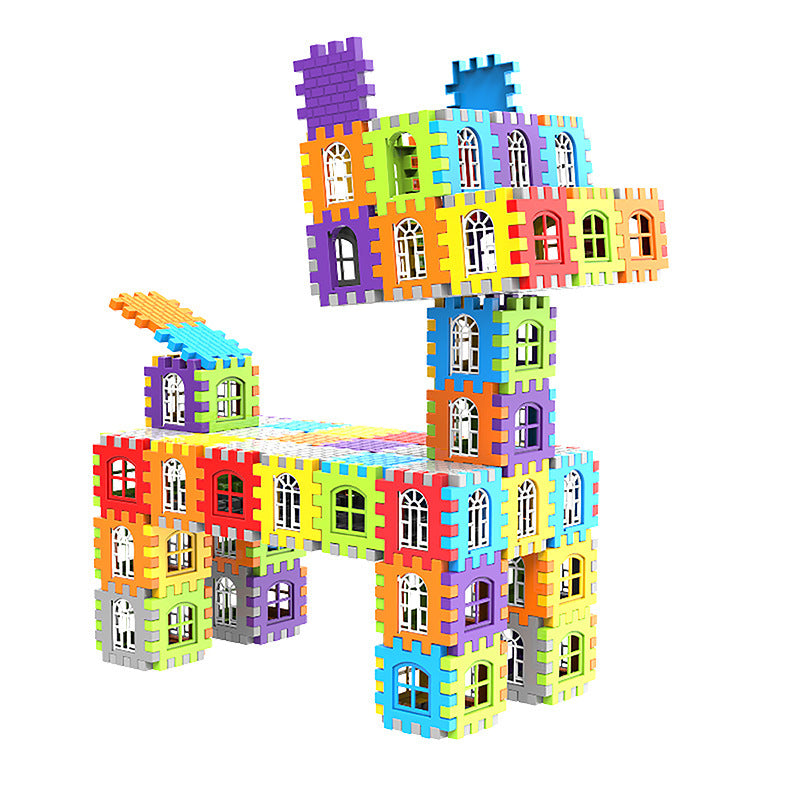 Children's Large Particle Square Plastic Building Blocks Educational Toys