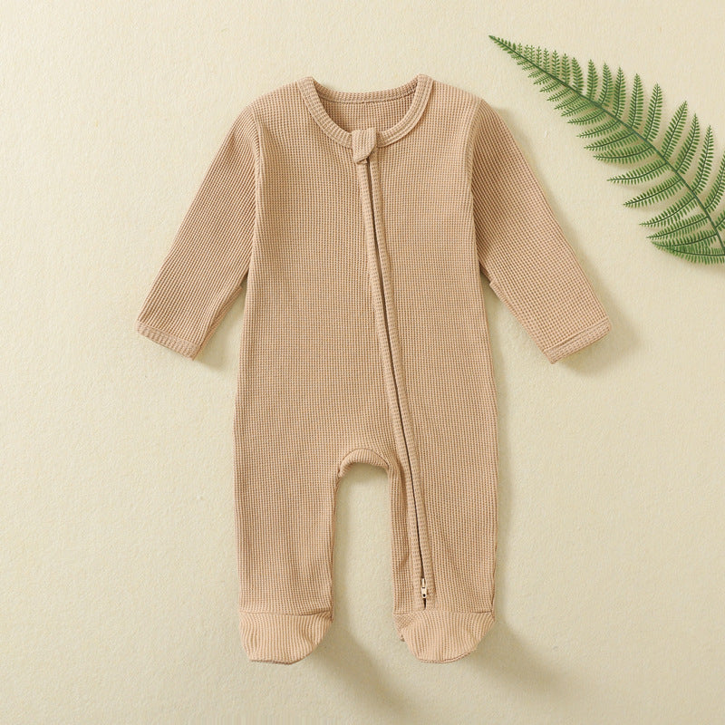 Long Sleeve Zipper Baby Jumpsuit