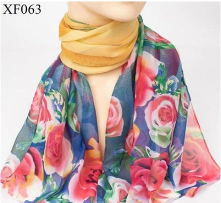 Print Chiffon Scarf Shawl