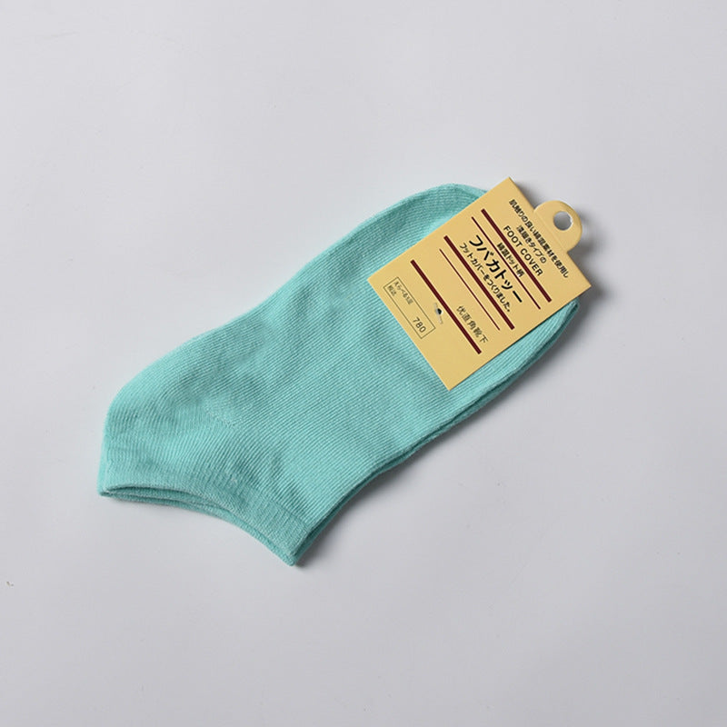 Solid color ladies socks