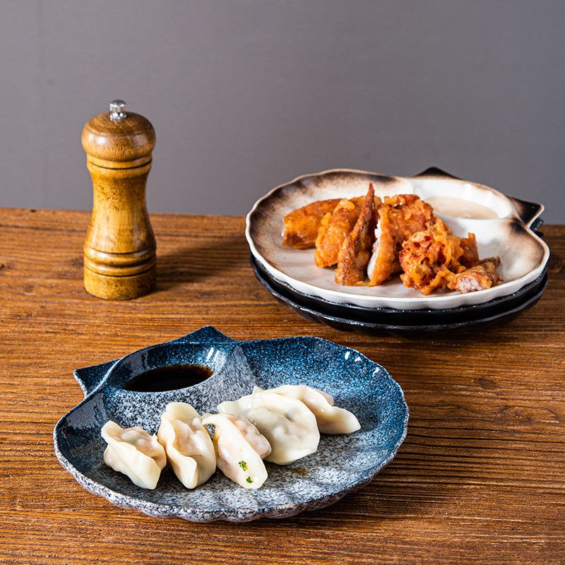 Creative Shell Dinner Plate With Vinegar Dish