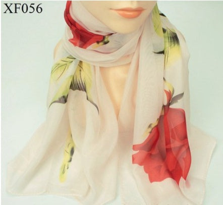 Print Chiffon Scarf Shawl