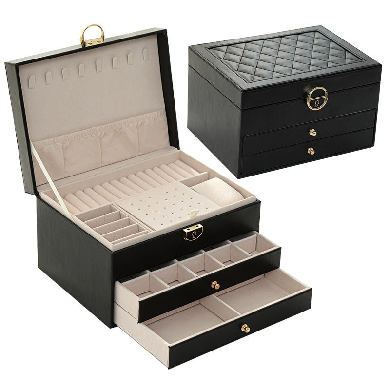 Jewelry Storage Box Portable Large Capacity