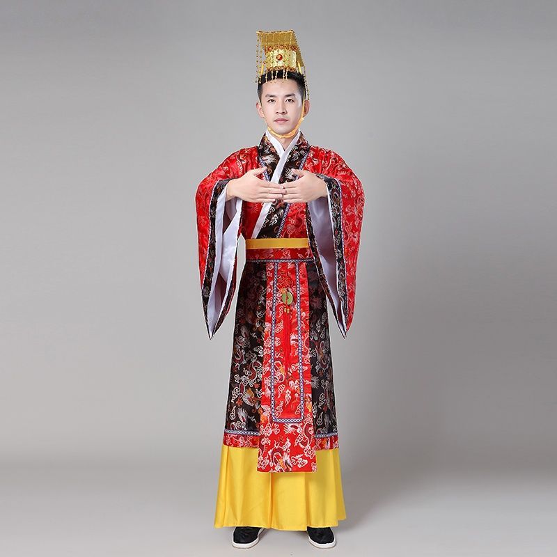 Ancient Costume Of Emperor Of Tang Dynasty Ancient Dragon Robe Of Emperor Wu