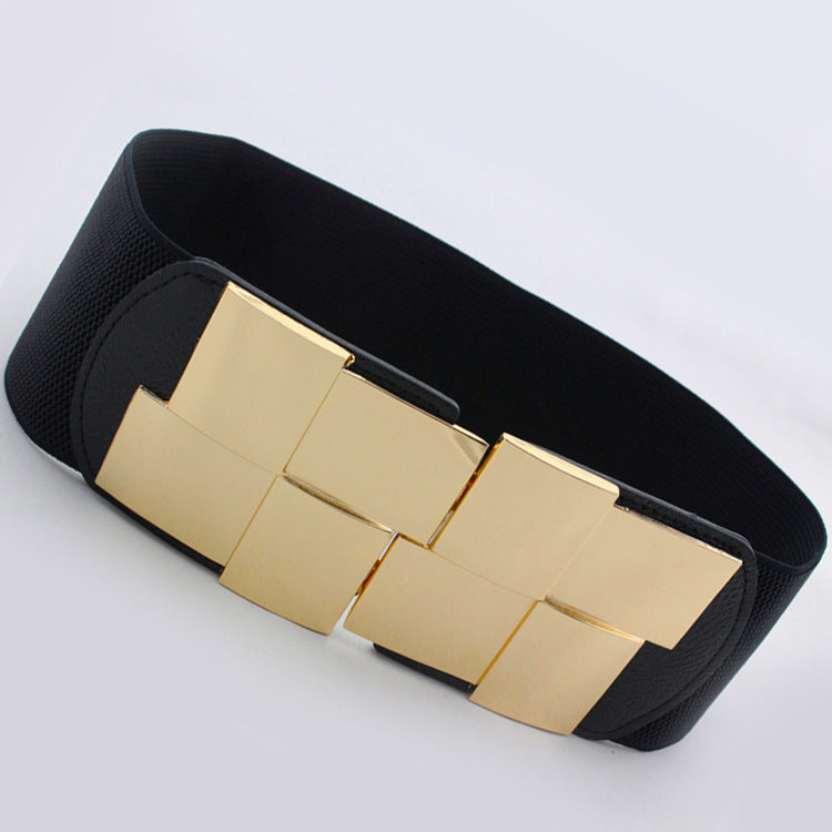 Metal Buckle Accessories Waist Seal Female Elastic Waistband