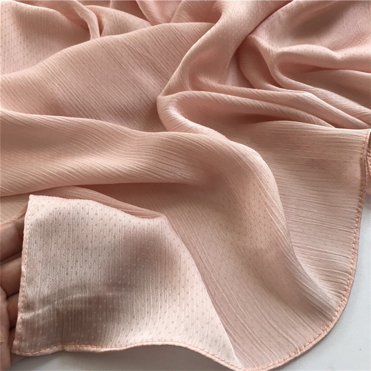 New Color Dot Crepe Chiffon Shawl Scarf