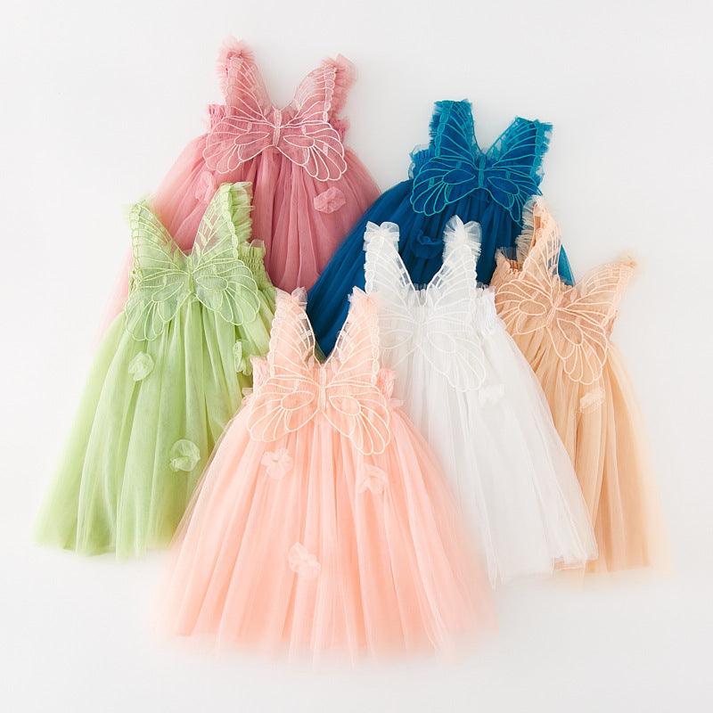 Vestido de princesa con tirantes para niños Pettiskirt