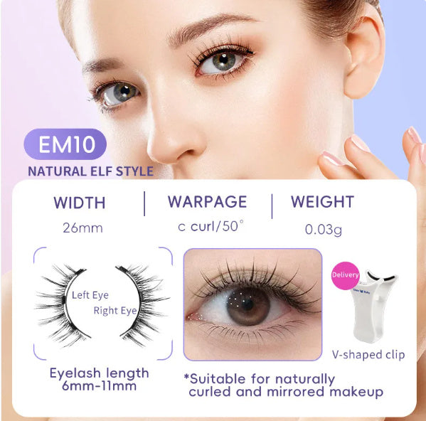 White Box One Pair Packed Magnetic Magnetic Eyelashes