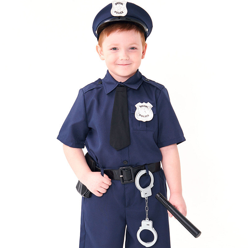 Traje de policía para niño de Halloween