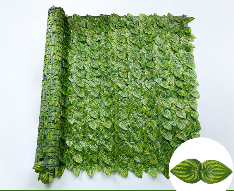 Simulation Fence Green Radish Leaves Balcony Garden Decoration Plant