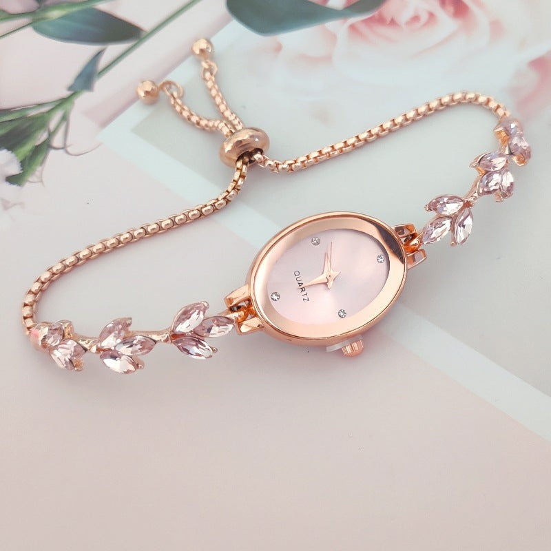 Reloj de mujer Wheat Diamond con ajuste libre y extraíble para mujer