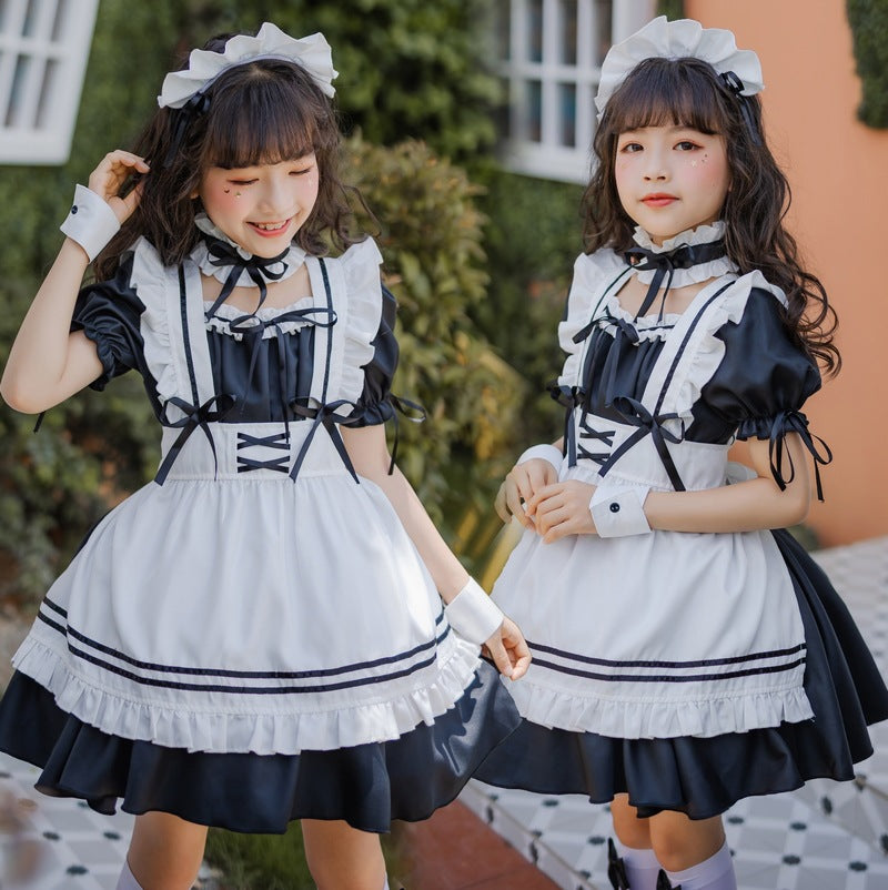 Disfraz de mucama negra para niña Vestido lindo de mucama loli