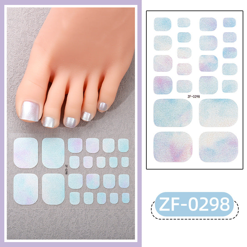 Diamond Footsticker Nail Decals Toenail Nail Sticker Waterproof Gradient