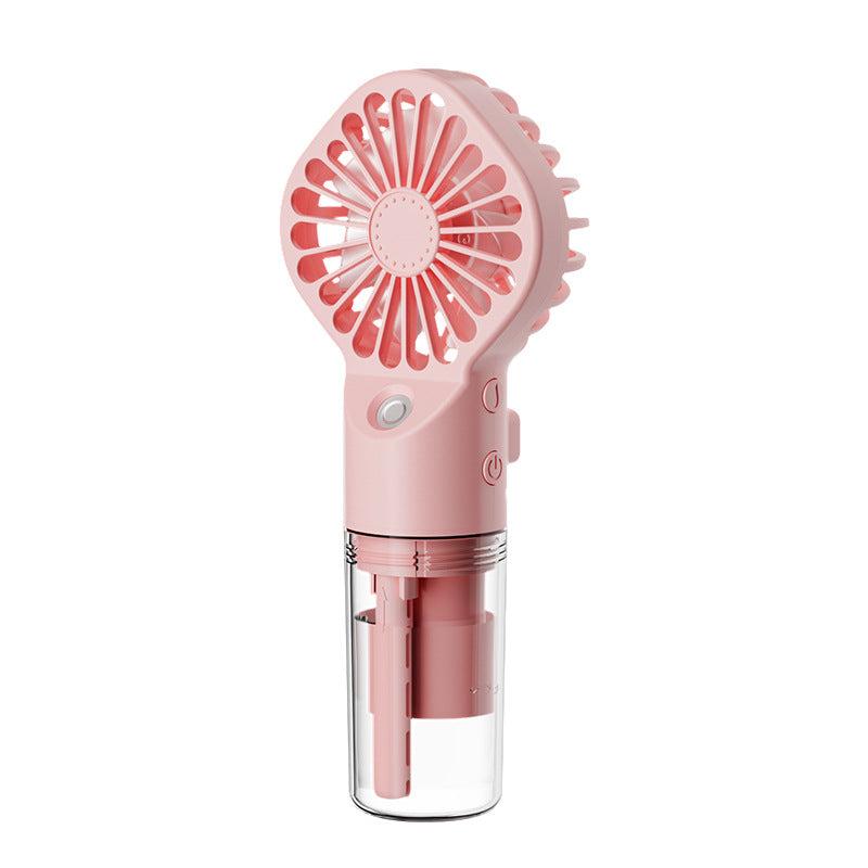 Hand-held Spray Fan Small Desktop Folding Fan