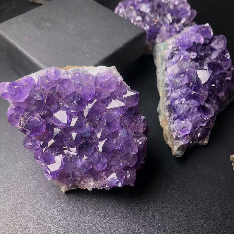 Natural Crystal Amethyst Block Ornaments