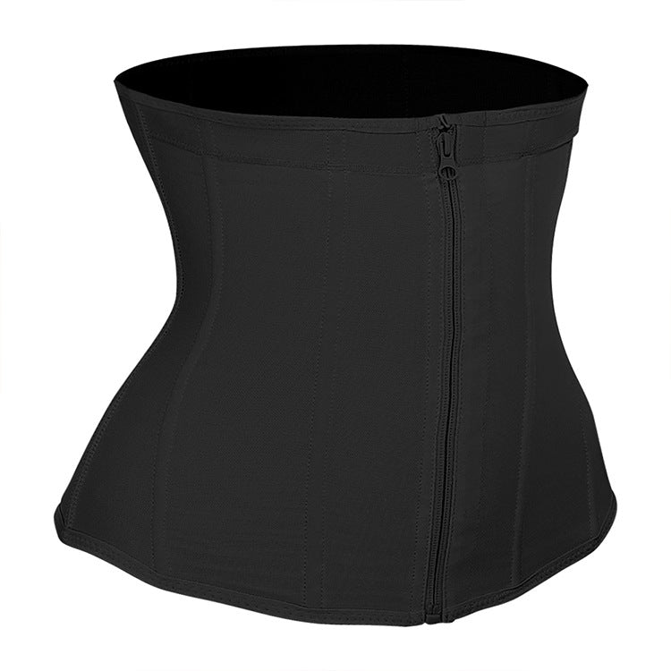 Plus Size Zipper Breasted 9 Bone Waist Seal Corset