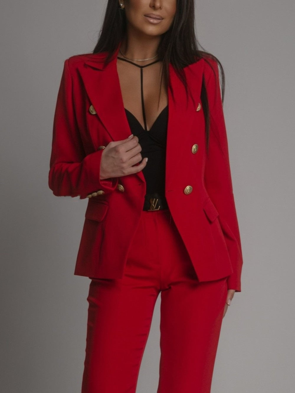 Women's Business Suit Double Breasted Suit