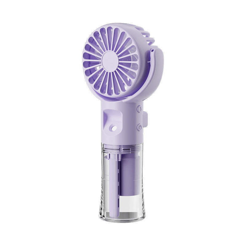 Hand-held Spray Fan Small Desktop Folding Fan