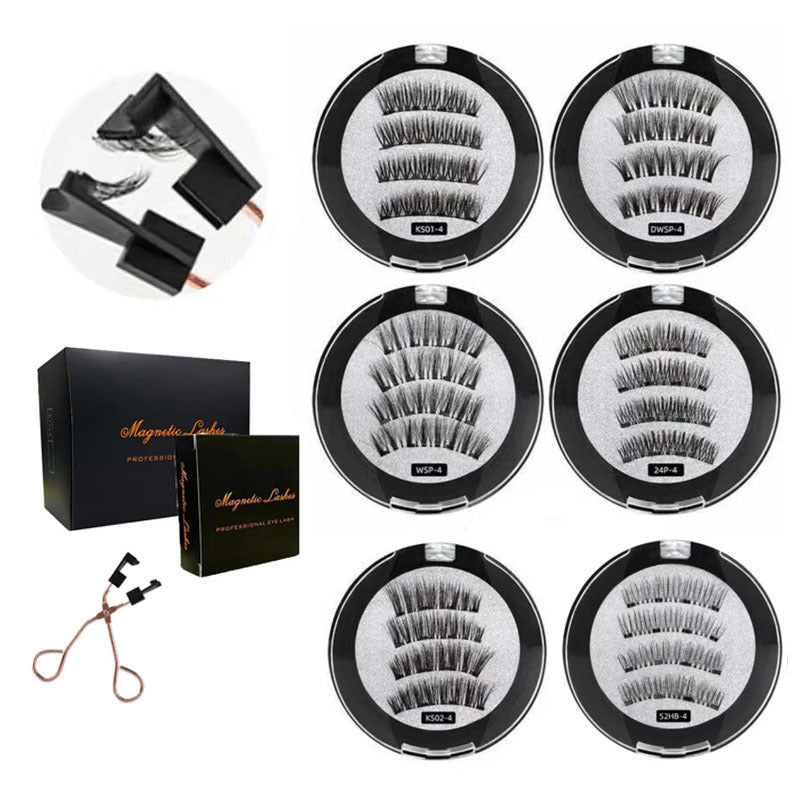 Double Magnetic Three Magnetic Four Magnetic Five Magnetic False Eyelashes Suit