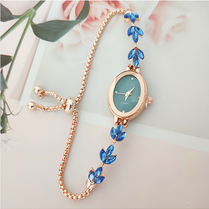 Reloj de mujer Wheat Diamond con ajuste libre y extraíble para mujer