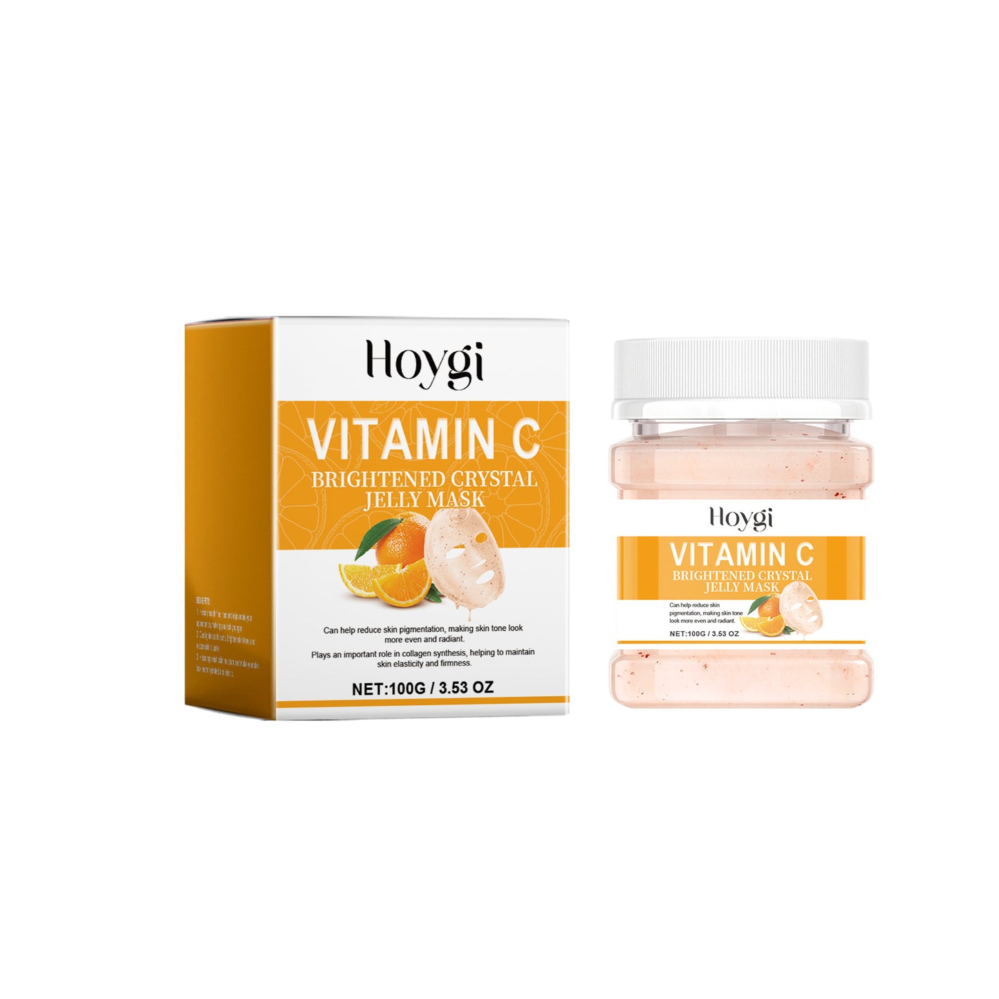 Mascarilla Hidratante Vitamina C Polvo Reparador Agua Claro Claro - Hoygi