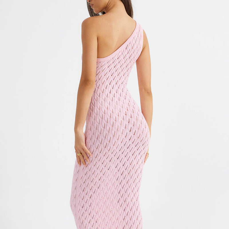 Vestido de playa de punto ahuecado de moda para mujer